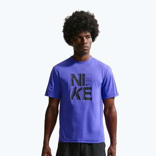 Футболка для тренувань чоловіча Nike Hyverse Dri-Fit Persian violet/black