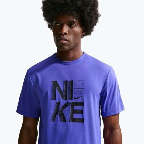 Футболка для тренувань чоловіча Nike Hyverse Dri-Fit Persian violet/black