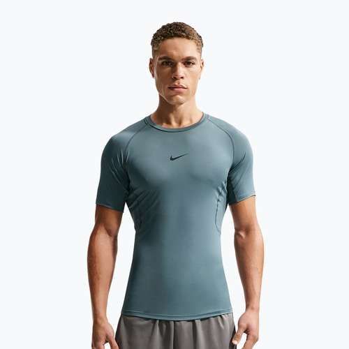 Футболка для тренувань чоловіча Nike Pro Dri-Fit Tight Fitness mineral slate/black