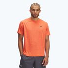 Футболка для тренувань чоловіча Under Armour Tech Textured fire/ares red/castlerock