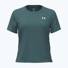 Футболка для тренувань жіноча Under Armour Tech Wordmark Tape rack green/black/white