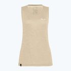 Футболка трекінгова жіноча Salewa Puez Graphic Dry Tank бежева 00-0000027482