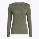 Лонгслів жіночий Salewa Puez Melange Dry faded green melange