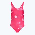 Купальник суцільний дитячий Nike Hydrastrong Fastback rush pink