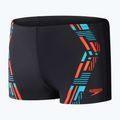 Чоловічі шорти для плавання Speedo Tech Print чорні/помаранчеві 10