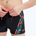 Чоловічі шорти для плавання Speedo Tech Print чорні/помаранчеві 8