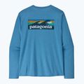 Лонгслів чоловічий Patagonia Capilene Cool Daily - Boardshort Logo shore blue/light shore blue x-dye 5
