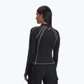 Лонгслів для тренувань жіночий Under Armour ColdGear Textured 1/2 Zip black/white/metalic silver 3
