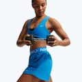 Шорти для тренувань жіночі Nike Pro 2in1 light photo blue/white 4