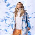 Жіноча сноубордична куртка ROXY Chloe Kim лазурно-блакитні хмари 13