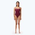 Жіночий злитий купальник Lacoste MF7264 penumbra / alizarin / red 3