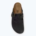 BIRKENSTOCK Boston LEOI Вузькі чорні шльопанці 5