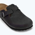 BIRKENSTOCK Boston LEOI Вузькі чорні шльопанці 7