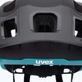 Шолом велосипедний UVEX React black/teal matt 7