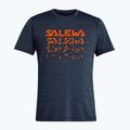 Футболка трекінгова чоловіча Salewa Puez Hybrid 2 Dry premium navy melange 00-0000027397