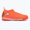 Кросівки футбольні дитячі PUMA Future 9 Match TT + Mid Jr glowing red/puma white/puma black/puma silver 2