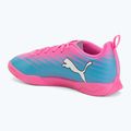 Кросівки футбольні дитячі PUMA Ultra 6 Play It Jr poison pink/puma wht/sun stream/bright aqua/puma blk 3