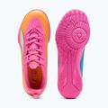 Кросівки футбольні дитячі PUMA Ultra 6 Play It Jr poison pink/puma wht/sun stream/bright aqua/puma blk 11