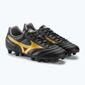 Чоловічі футбольні бутси Mizuno Morelia II Club MD чорні/золоті/темна тінь 5