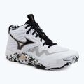 Кросівки волейбольні Mizuno Wave Momentum Elite Mid white/black/ge gold