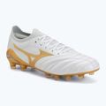 Кросівки футбольні Mizuno Morelia Neo IV Beta Japan FG white/mp gold/cool gray 3c