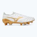 Кросівки футбольні Mizuno Morelia Neo IV Beta Elite Mix white/mp gold/cool gray 3c 2