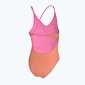 Купальник суцільний дитячий Nike Ocean Bound Ripple Texture Lace Up pink glow 3