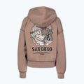 Кофта жіноча Pitbull Skull Surf Hooded Zip chocolate mousse 8