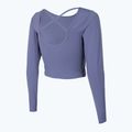 Топ для йоги жіночий 4F TSDL019 LS denim 4