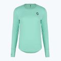Лонгслів для бігу жіночий SCOTT Endurance Tech miami green