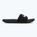 Шльопанці дитячі Nike Kawa black/metallic gold 2