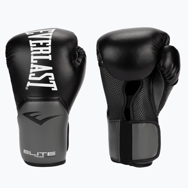 Рукавиці воксерські EVERLAST Pro Style Elite 2 чорні  EV2500