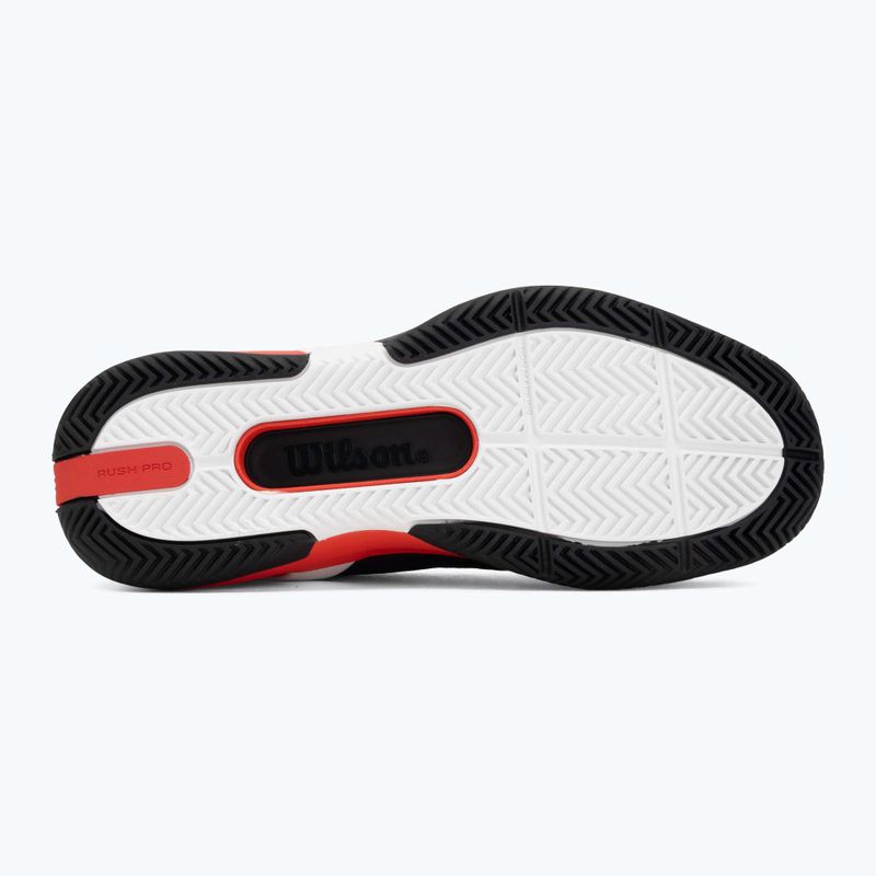 Кросівки тенісні чоловічі Wilson Rush Pro 5 black/infrared/white 4
