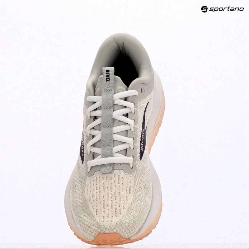 Кросівки для бігу жіночі Brooks Revel 7 oyster/white/tropical peach 9