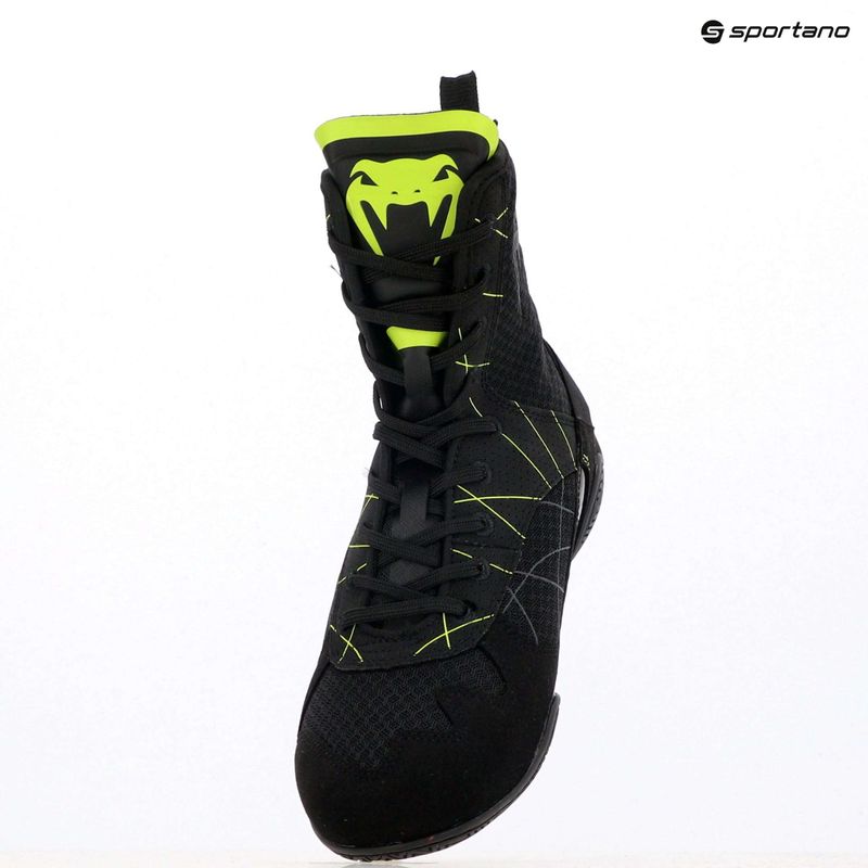 Кросівки боксерські чоловічі Venum Training Camp 4.0 Boxing black/neo green 15