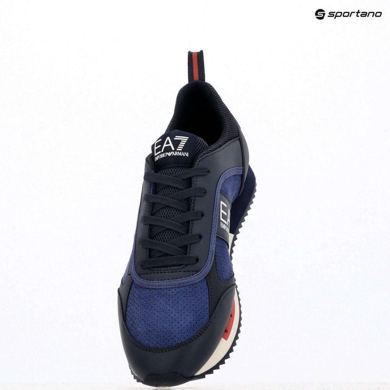 Кросівки EA7 Emporio Armani Black & White Suede sky captain / deep cobal / mineral 16