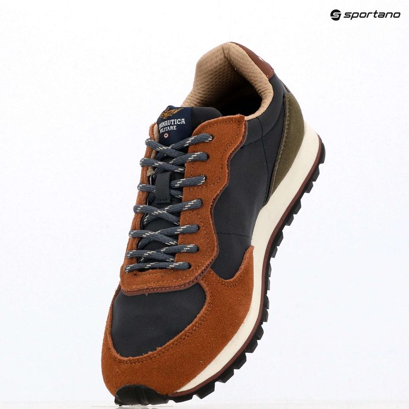 Кросівки чоловічі Aeronautica Militare 252SC0320UPL00313 blu navy/brown 9