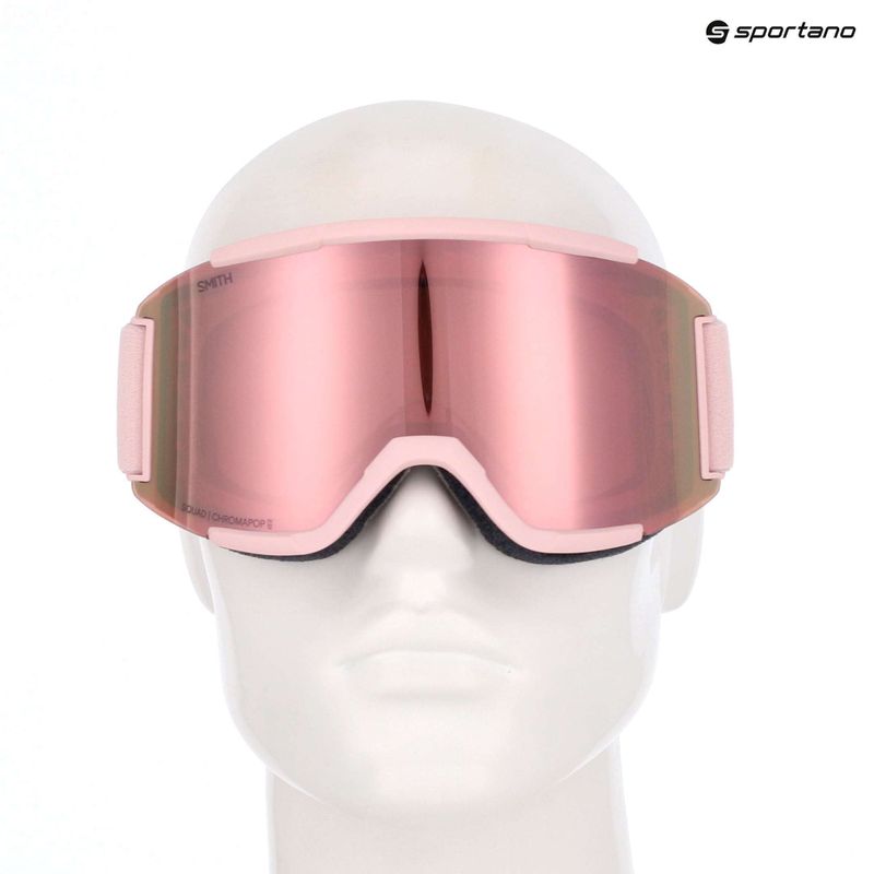 Окуляри гірськолижні  Smith Squad carnation/chrp everyday rose gold mirror/clear 12
