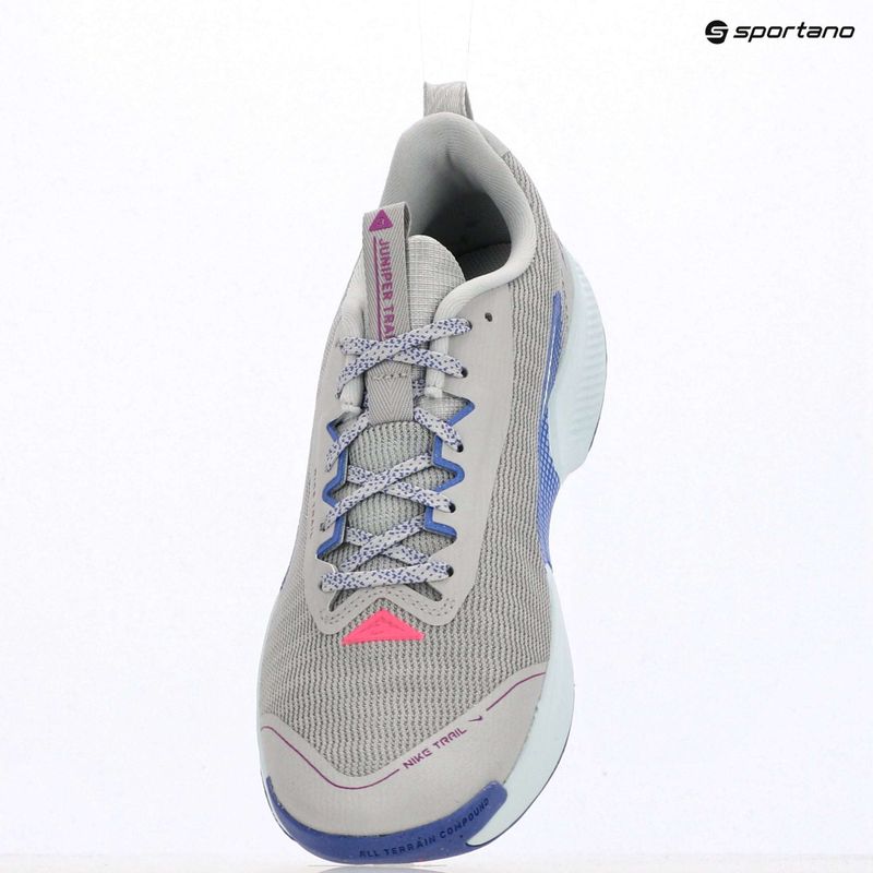 Кросівки для бігу жіночі Nike Juniper Trail 3 grey fog/sapphire/glacier blue 11