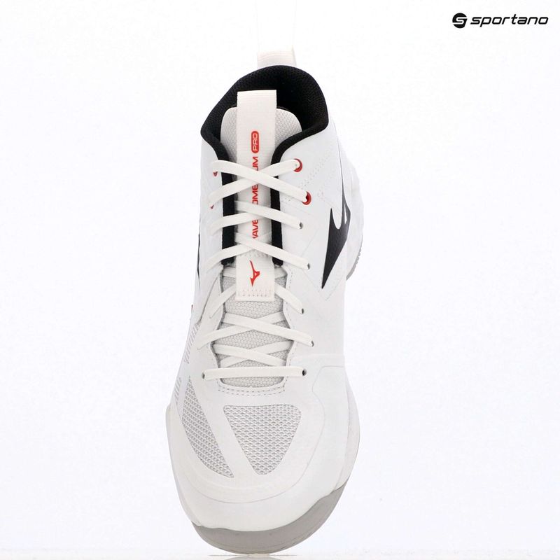 Кросівки волейбольні Mizuno Wave Momentum Pro Mid white/black/fiery red 9