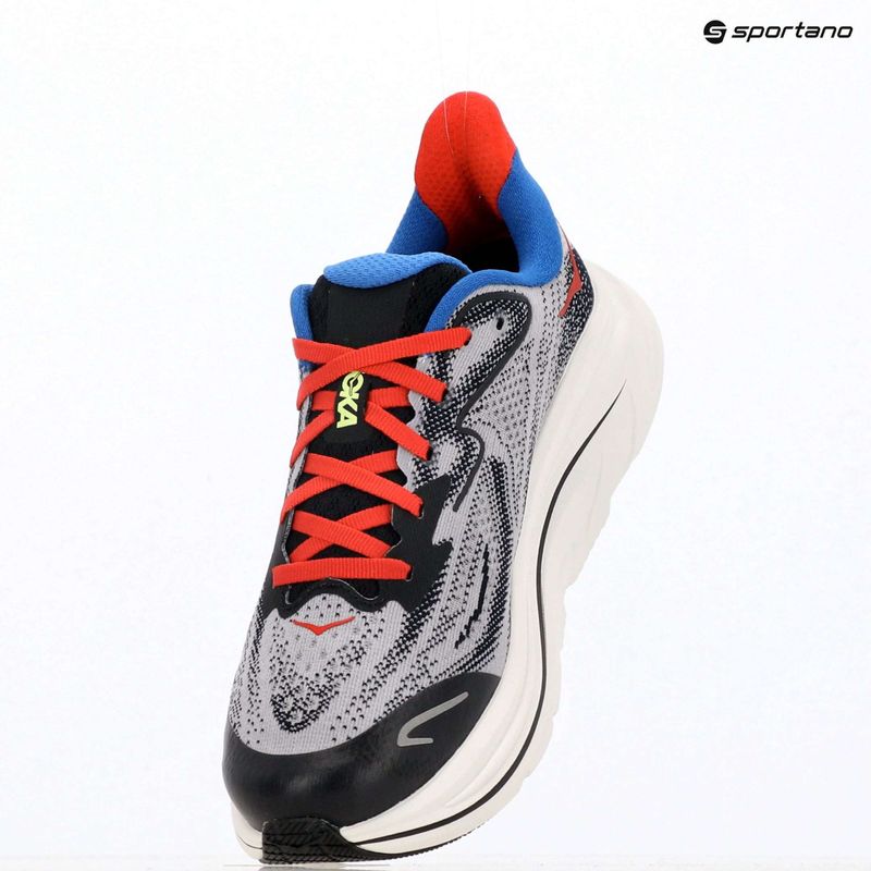 Кросівки для бігу дитячі HOKA Clifton 10 foggy grey/black 10