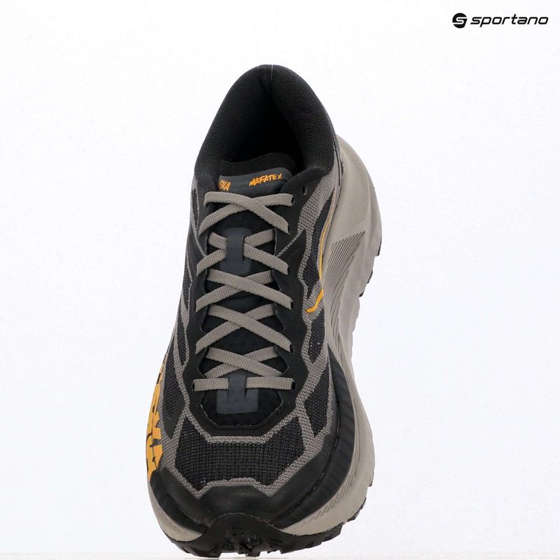 Кросівки для бігу чоловічі Hoka Mafate X black/cement 10