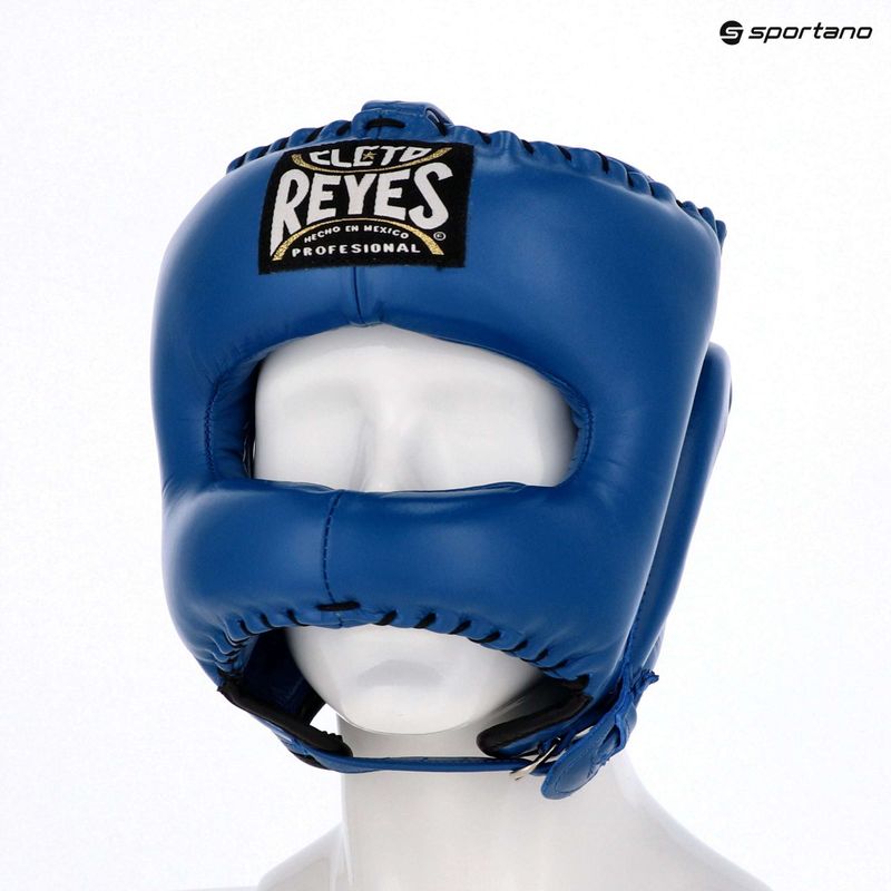 Шолом боксерський Cleto Reyes With Pointed Face Nylon Bar blue 3