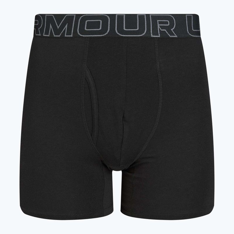 Чоловічі труси Under Armour Perf Cotton 6" 3 шт карбон чорний/галактика чорний 8