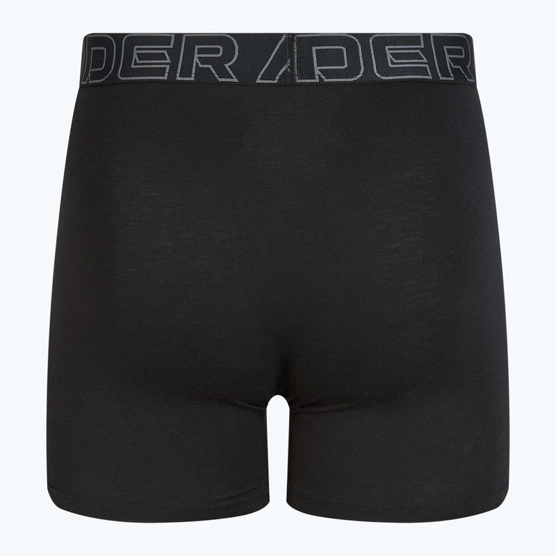 Чоловічі труси Under Armour Perf Cotton 6" 3 шт карбон чорний/галактика чорний 9