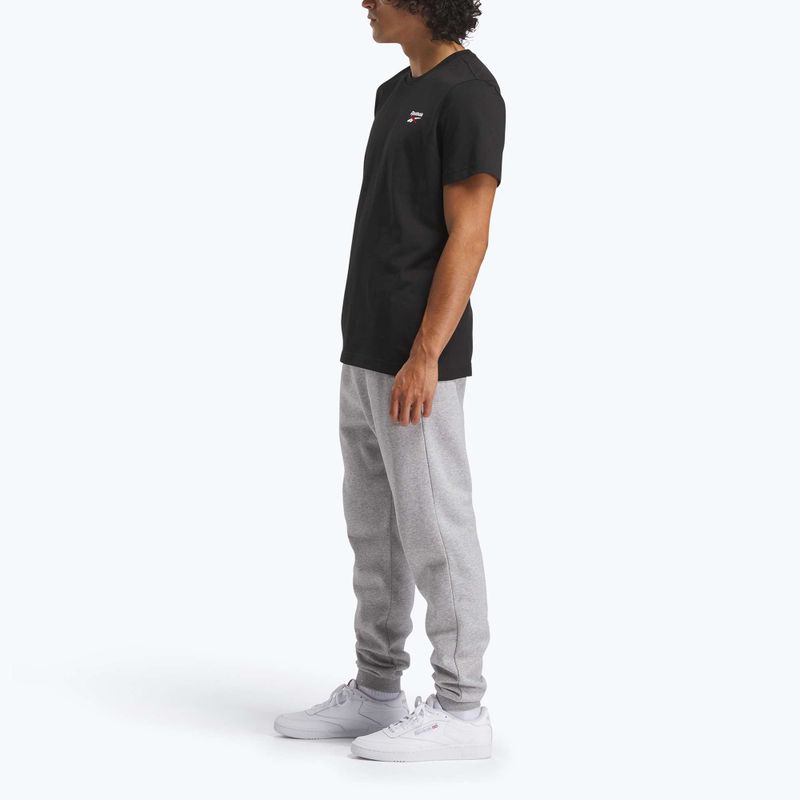 Футболка чоловіча Reebok Identity Small Logo Tee black/white/vector red 2