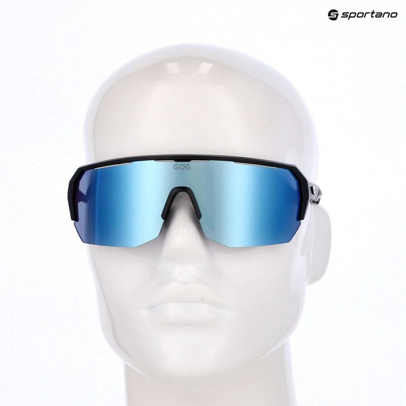 Окуляри сонцезахисні gOG Bragi matt black/reflex white/blue 6