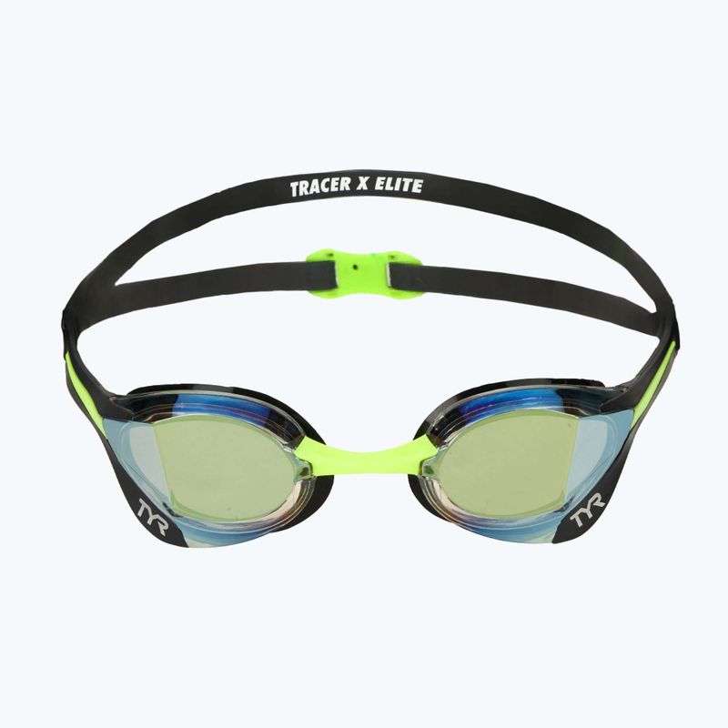 Окуляри для плавання TYR Tracer-X Elite Racing Mirrored black/lime 2