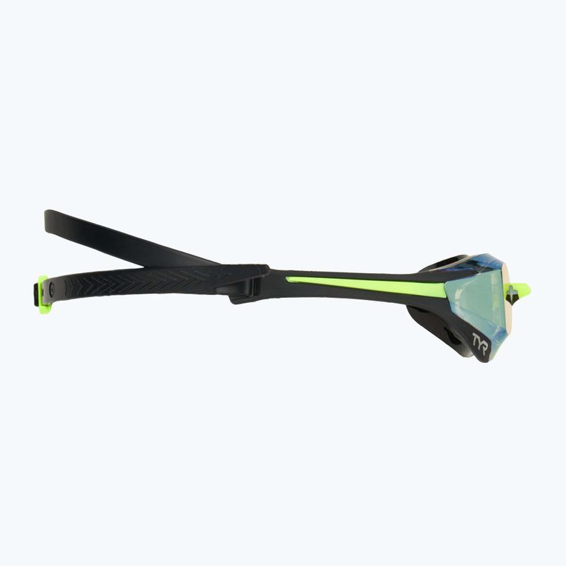 Окуляри для плавання TYR Tracer-X Elite Racing Mirrored black/lime 3