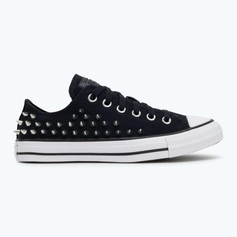 Кеди дитячі Chuck Taylor All Star Studded black/silve/white 2